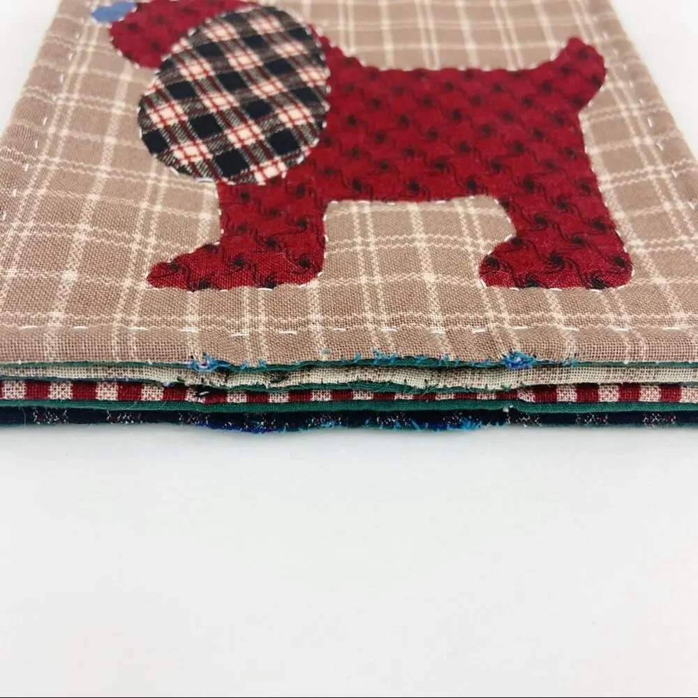 Handmade Quilted Coaster Rustic Farmhouse - Picture 2 of 3
